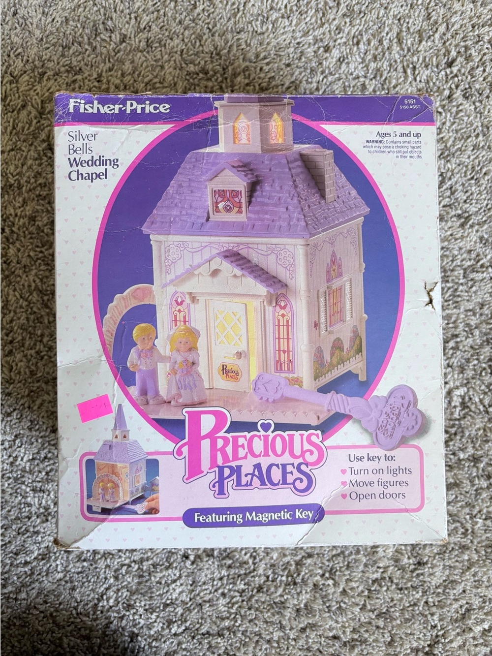 💒Fisher-Price Precious Places Wedding Chapel Playset VINTAGE IN BOX